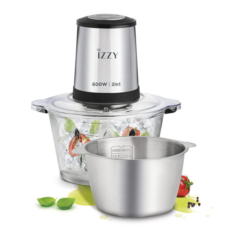 Izzy IZ-6904 Πολυκόφτης Multi 2 σε 1  με 2 Ταχύτητες Λειτουργίας (2 Μπoλ) 1.8Lt 600W (2241062)